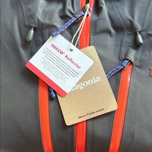 Patagonia Triolet Jacket - Forge Grey and Orange Ski Snowboard